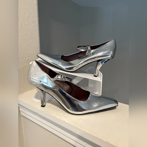 Shoes - Silver Women's Heels